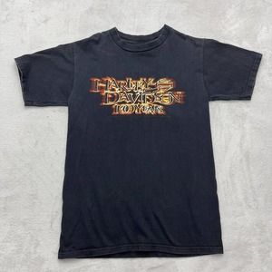 Harley Davidson T Shirt Mens Large Black Short Sleeve Outdoor Biker Prague